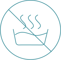 洗顔、入浴は熱湯禁止イラスト