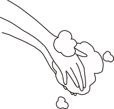 手を洗うイラスト